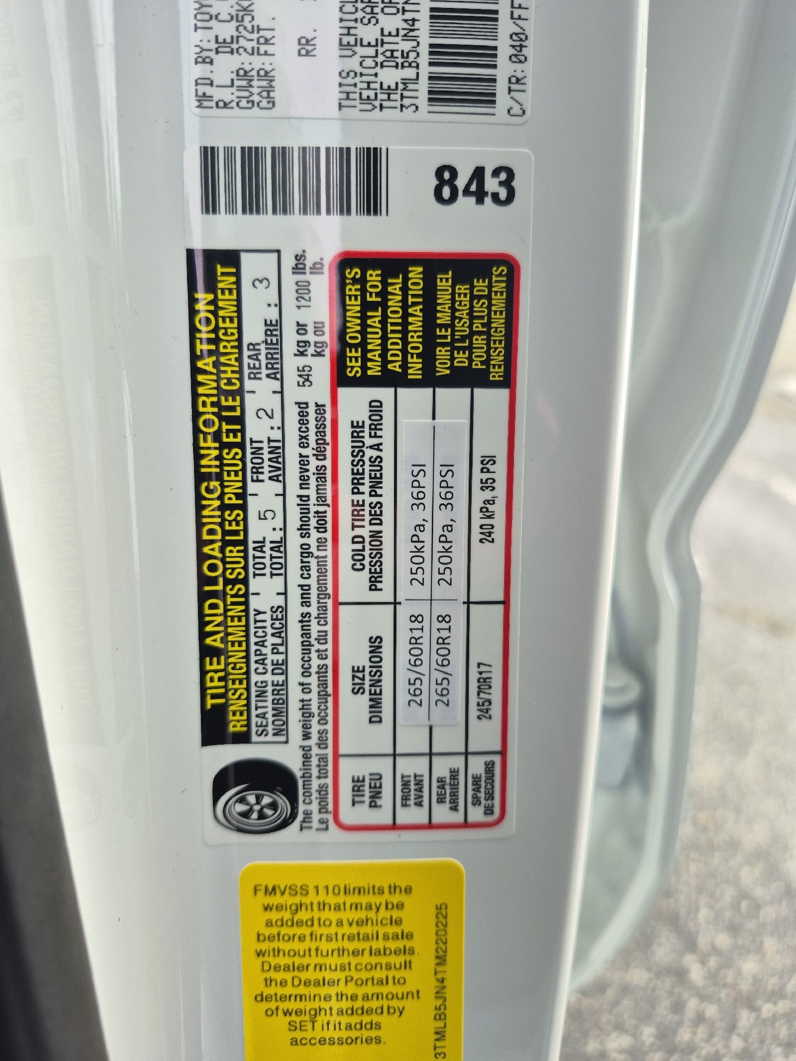 2026 Toyota Tacoma 4WD 4WD DOUBLE SR5 5'