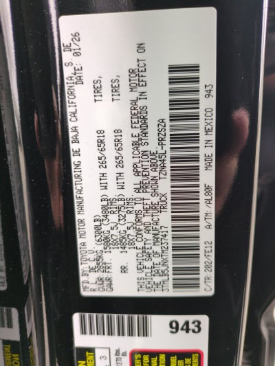 2026 Toyota Tacoma TRD Sport