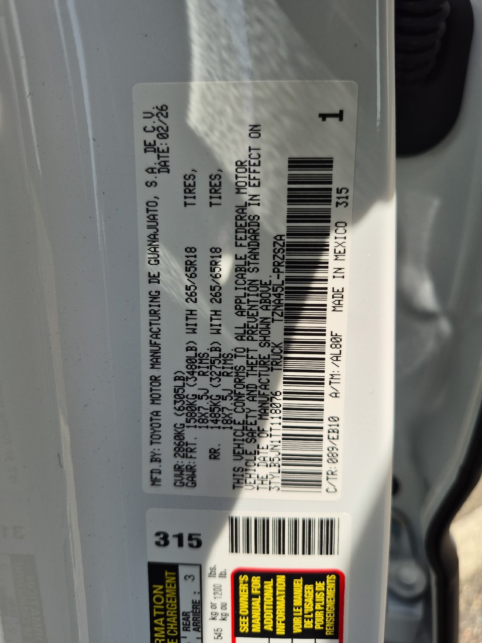 2026 Toyota Tacoma Limited