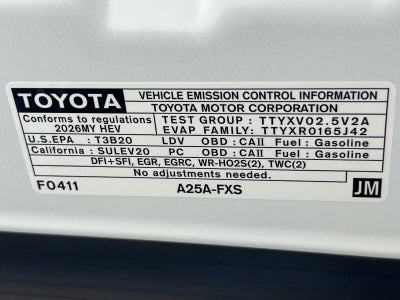 2026 Toyota Camry 4DR CVT HYB NIGHTSHA