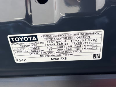 2026 Toyota Camry 4DR CVT HYB SE