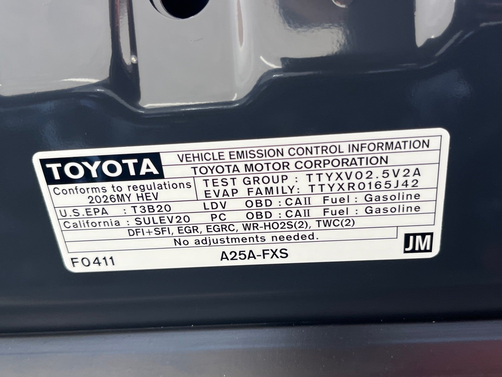 2026 Toyota Camry 4DR CVT HYB SE