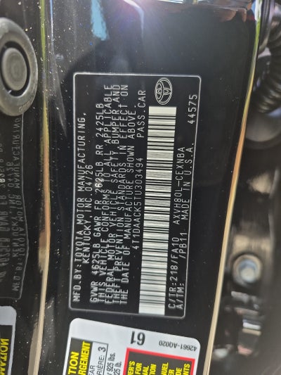 2026 Toyota Camry 4DR CVT HYB LE