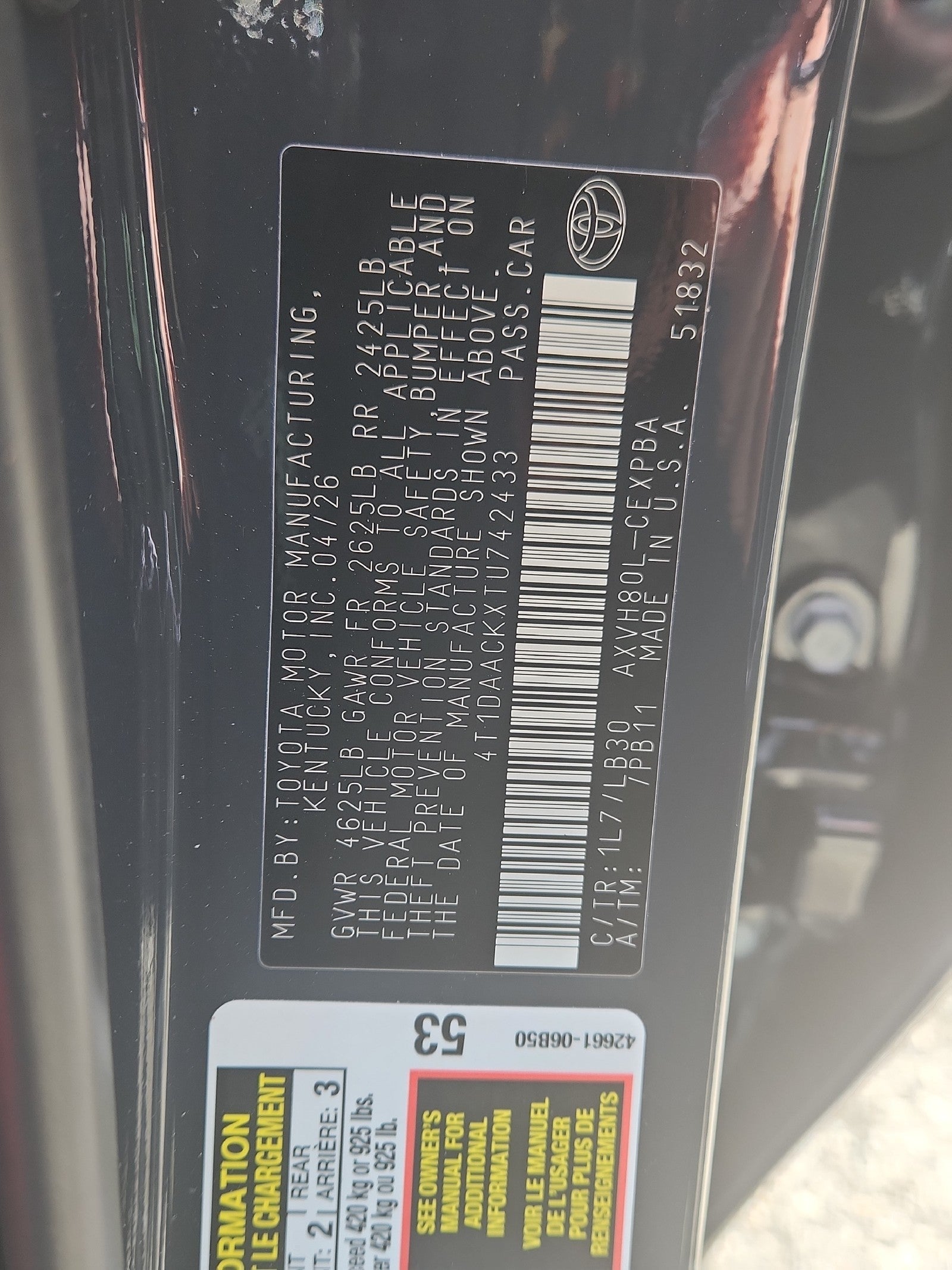 2026 Toyota Camry XSE