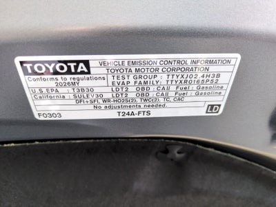 2026 Toyota Highlander 4DR AWD XLE