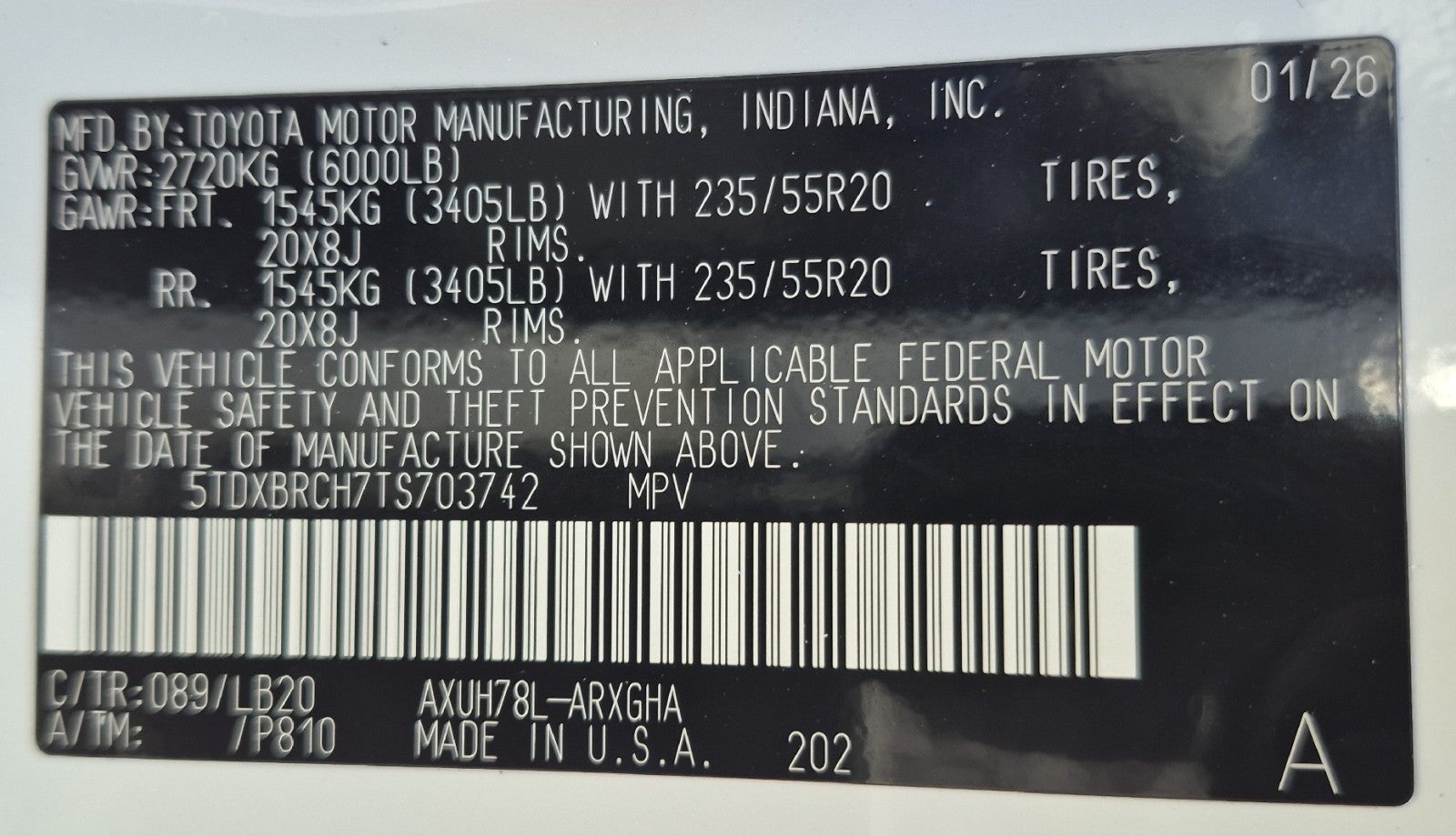 2026 Toyota Highlander Hybrid Hybrid Limited