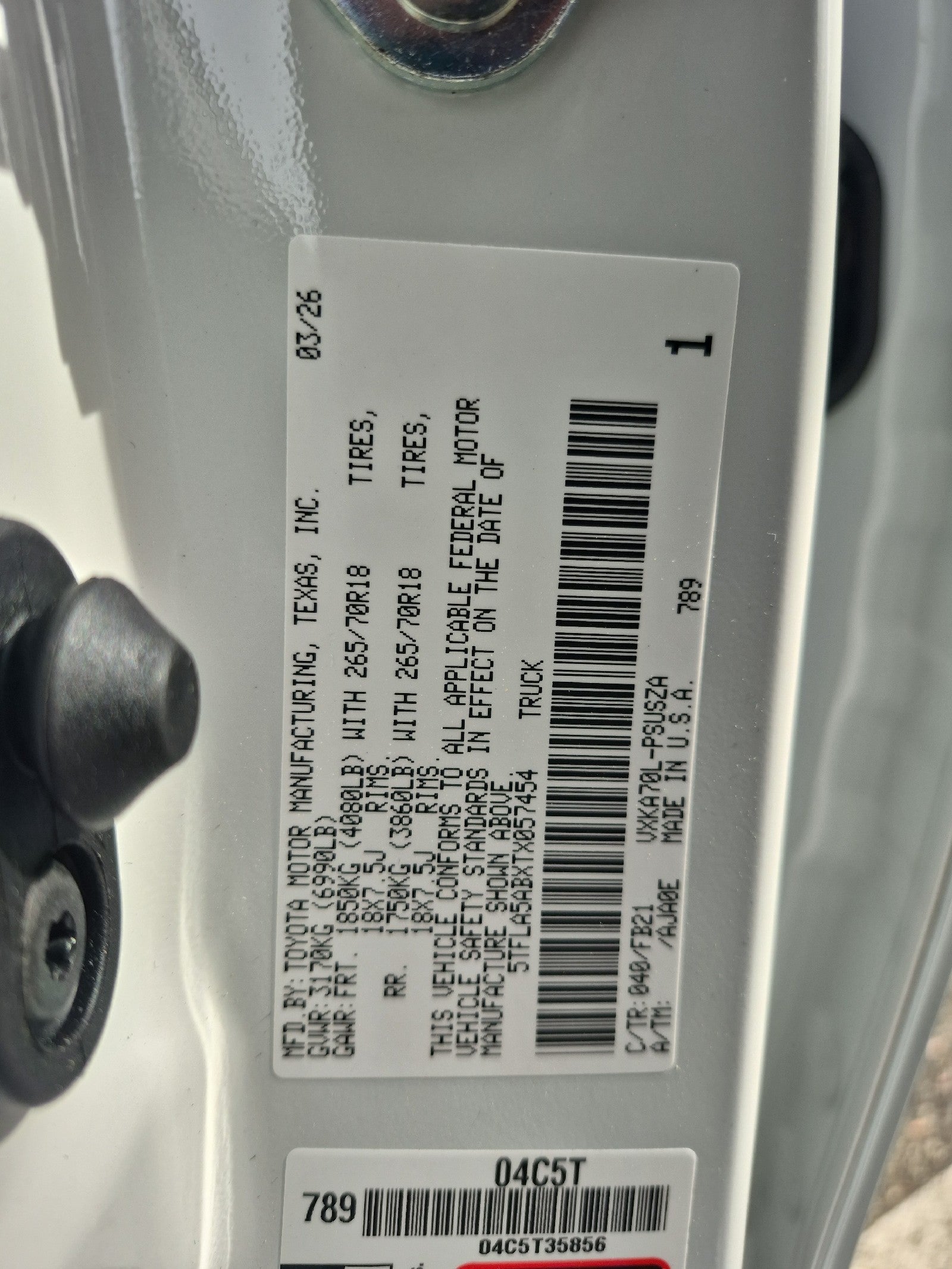 2026 Toyota Tundra SR5