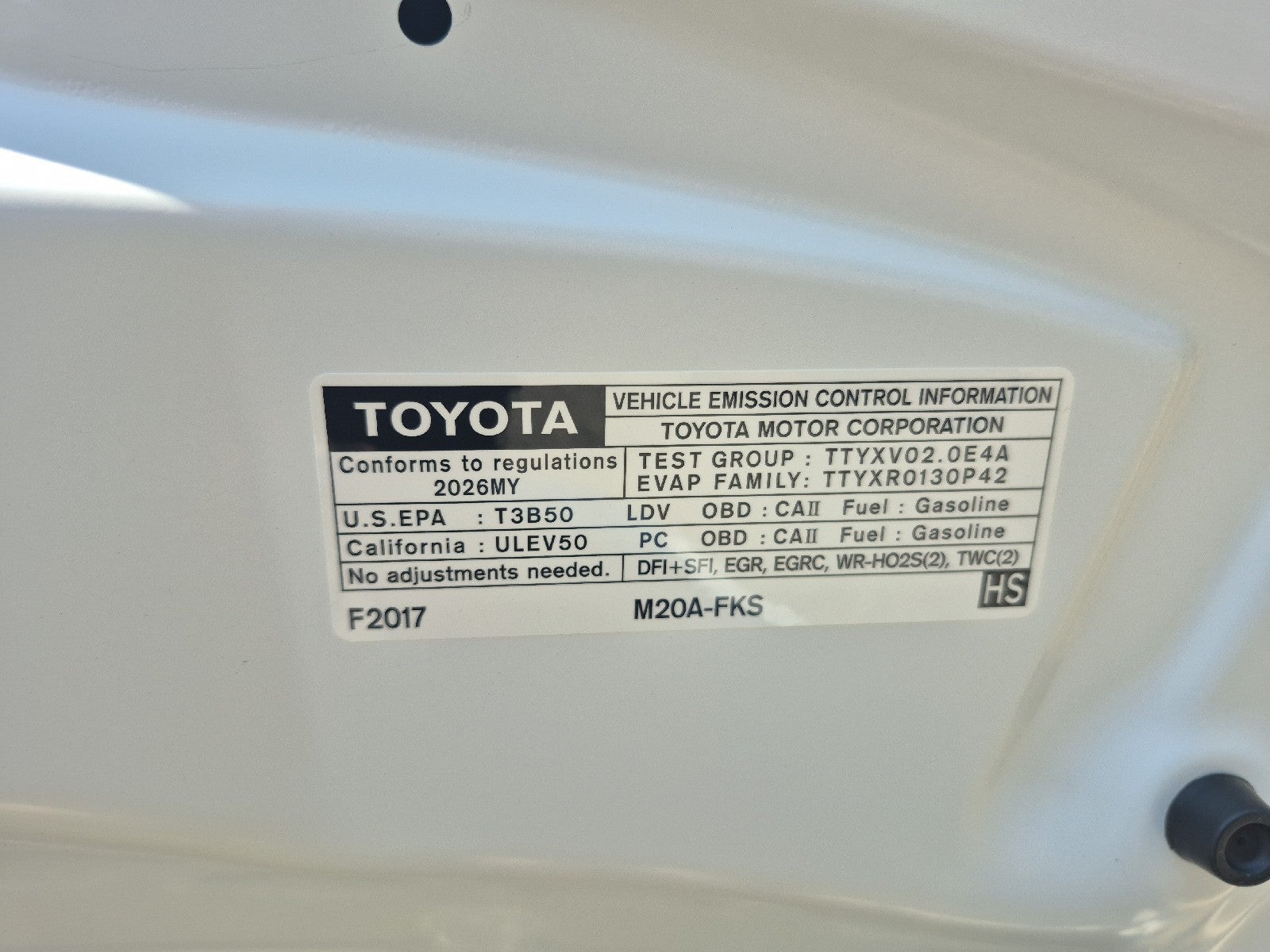 2026 Toyota Corolla 4DR CVT LE