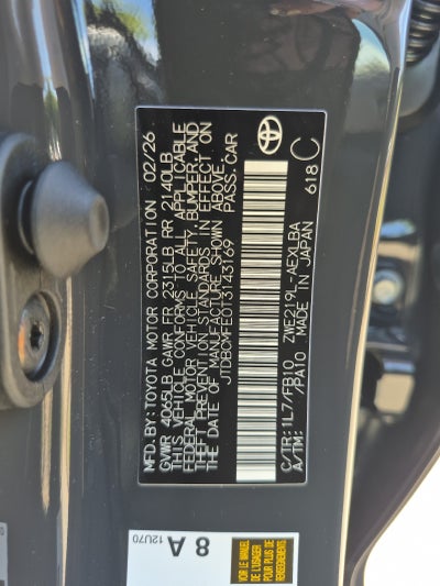 2026 Toyota Corolla Hybrid Hybrid LE