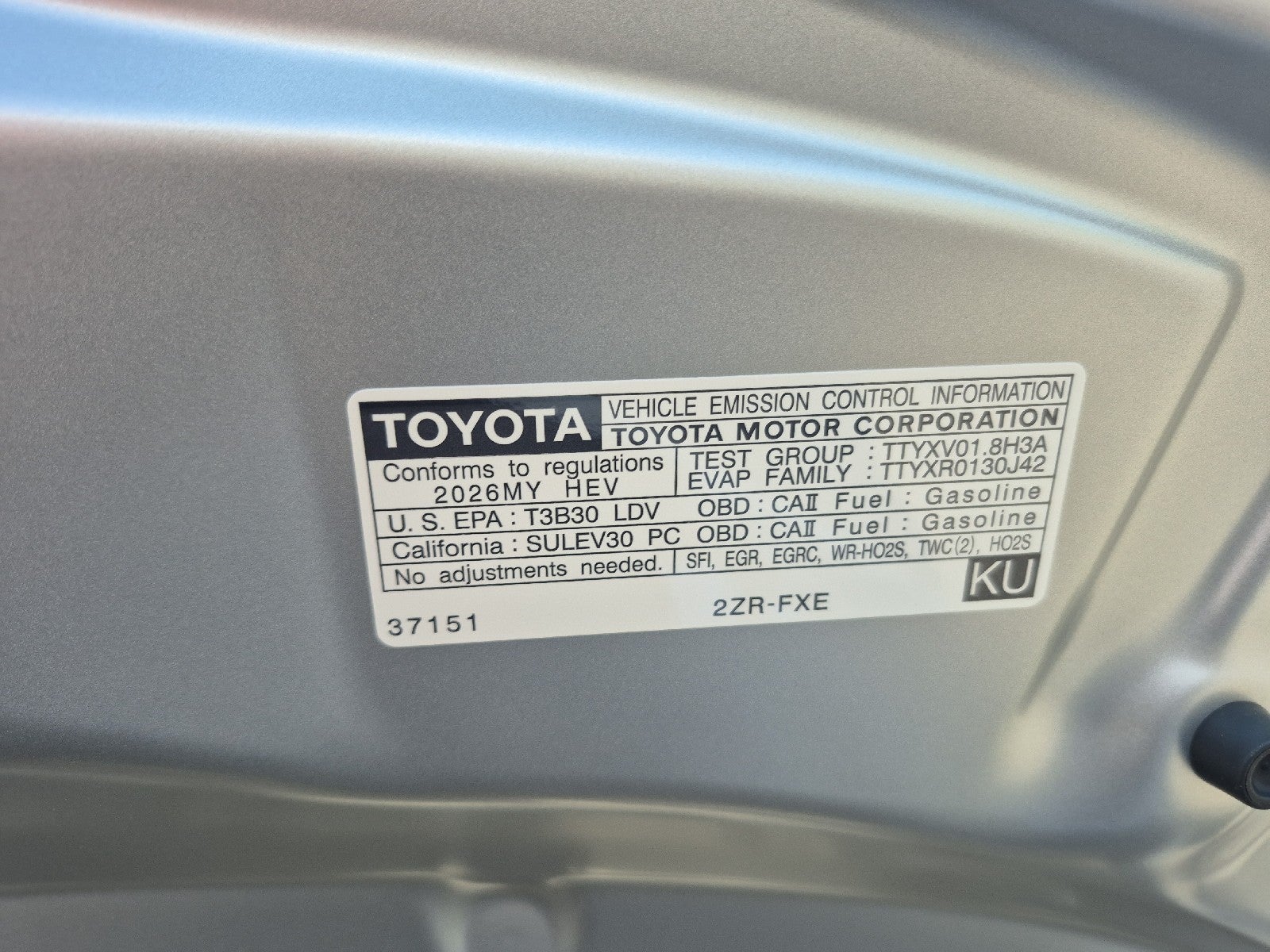 2026 Toyota Corolla Hybrid Hybrid LE
