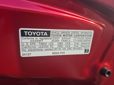 2026 Toyota Corolla Hatchback SE