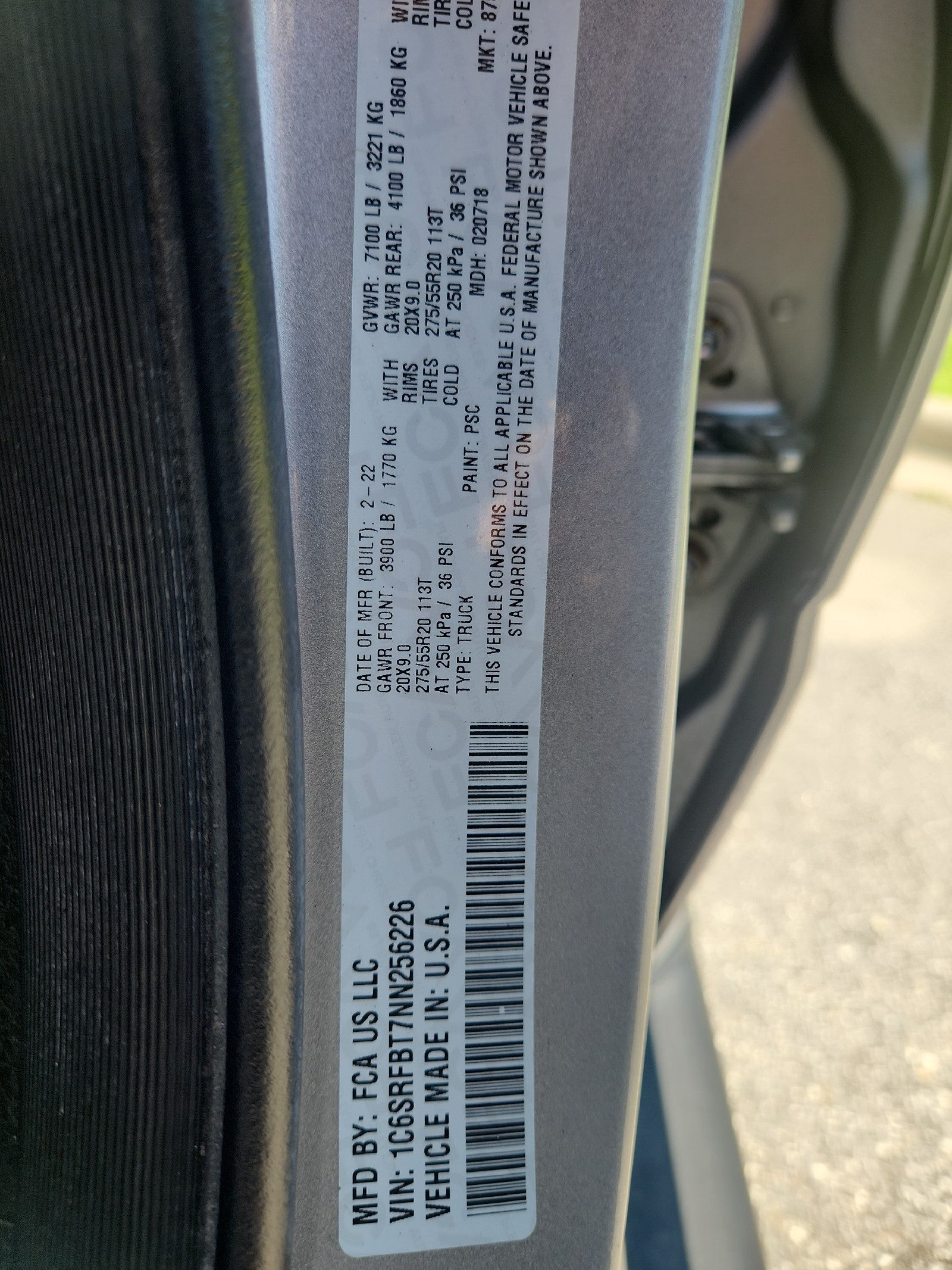 2022 RAM 1500 Lone Star