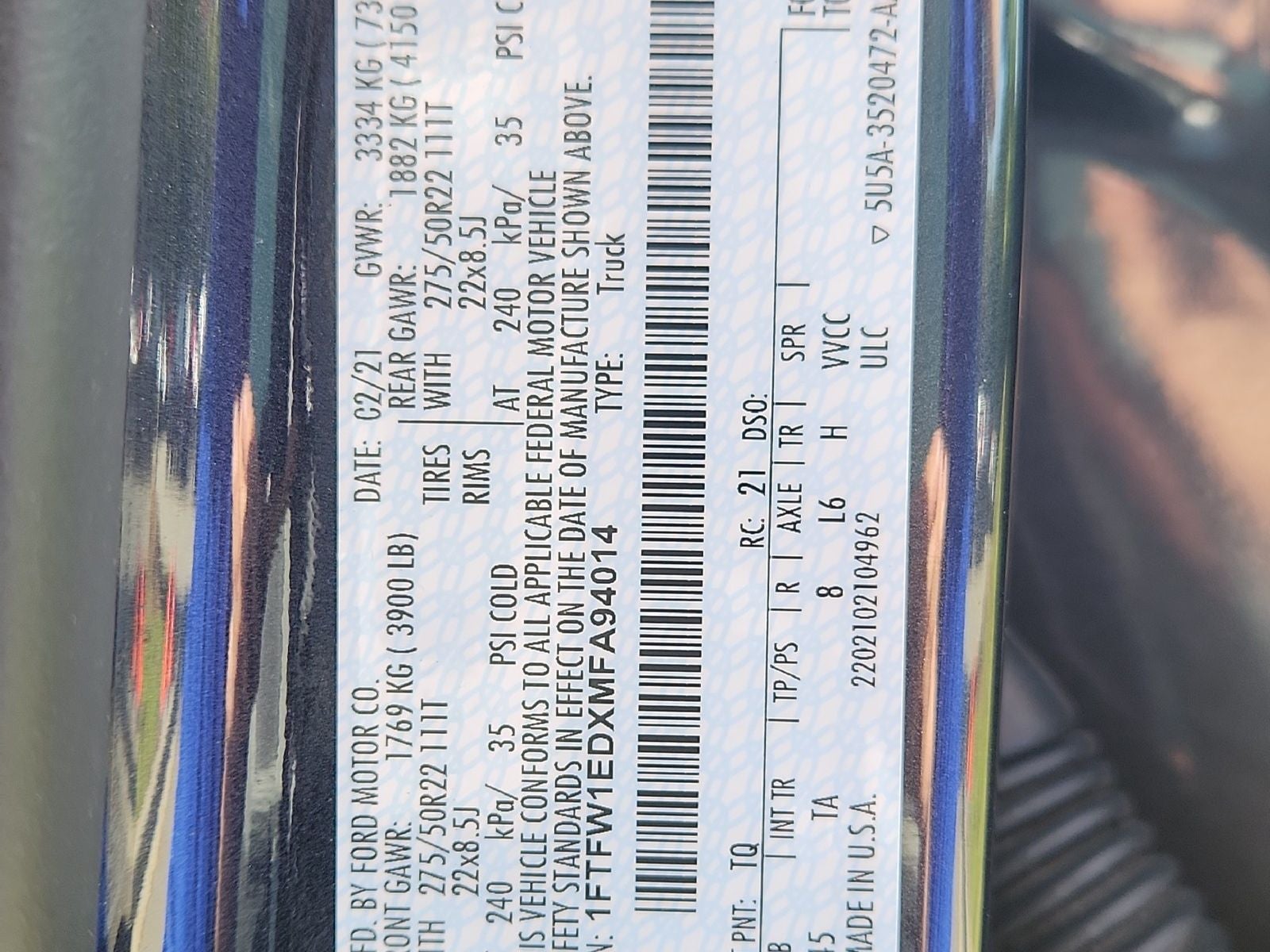 2021 Ford F-150 Limited