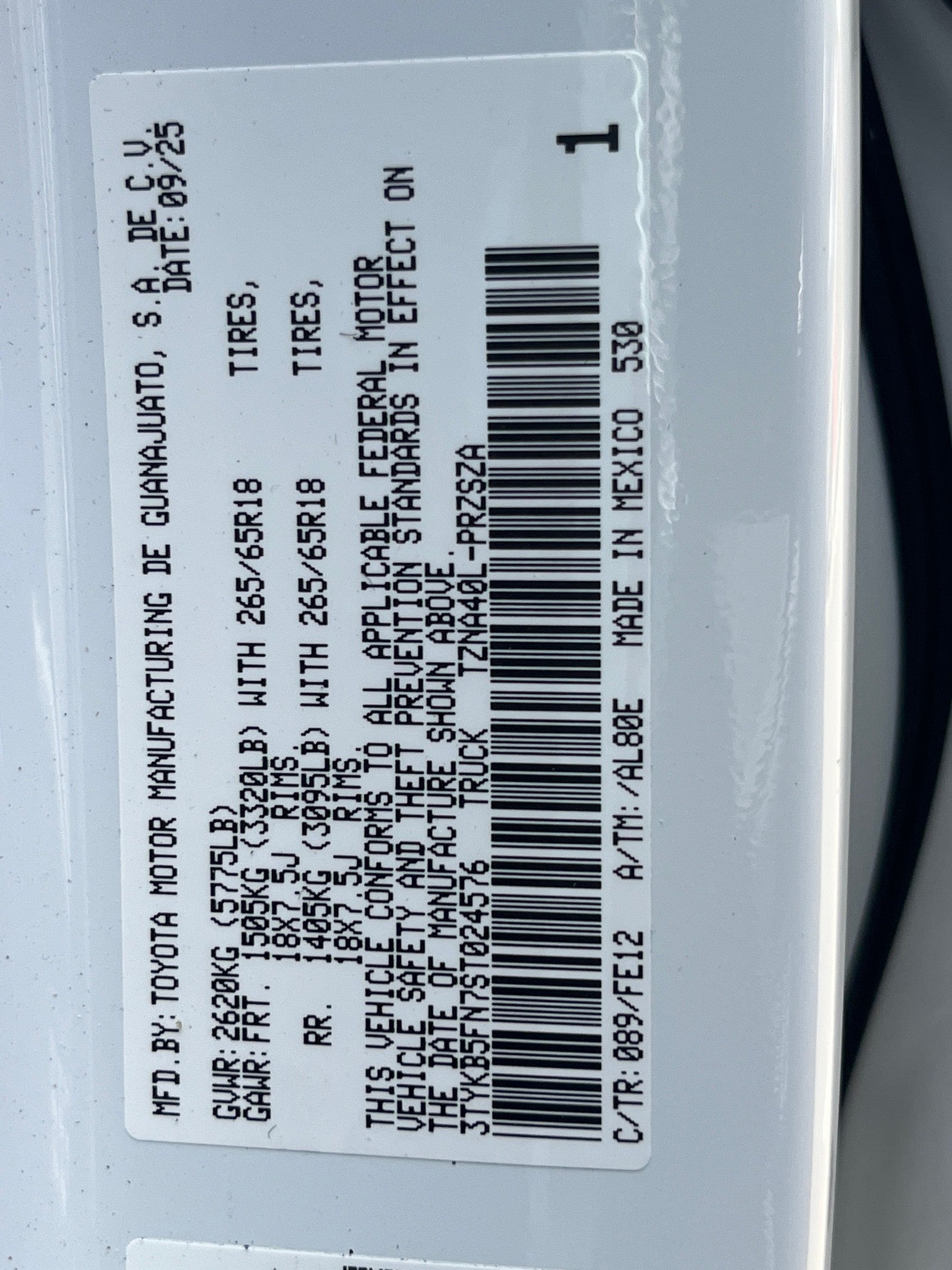 2025 Toyota Tacoma 2WD TRD Sport