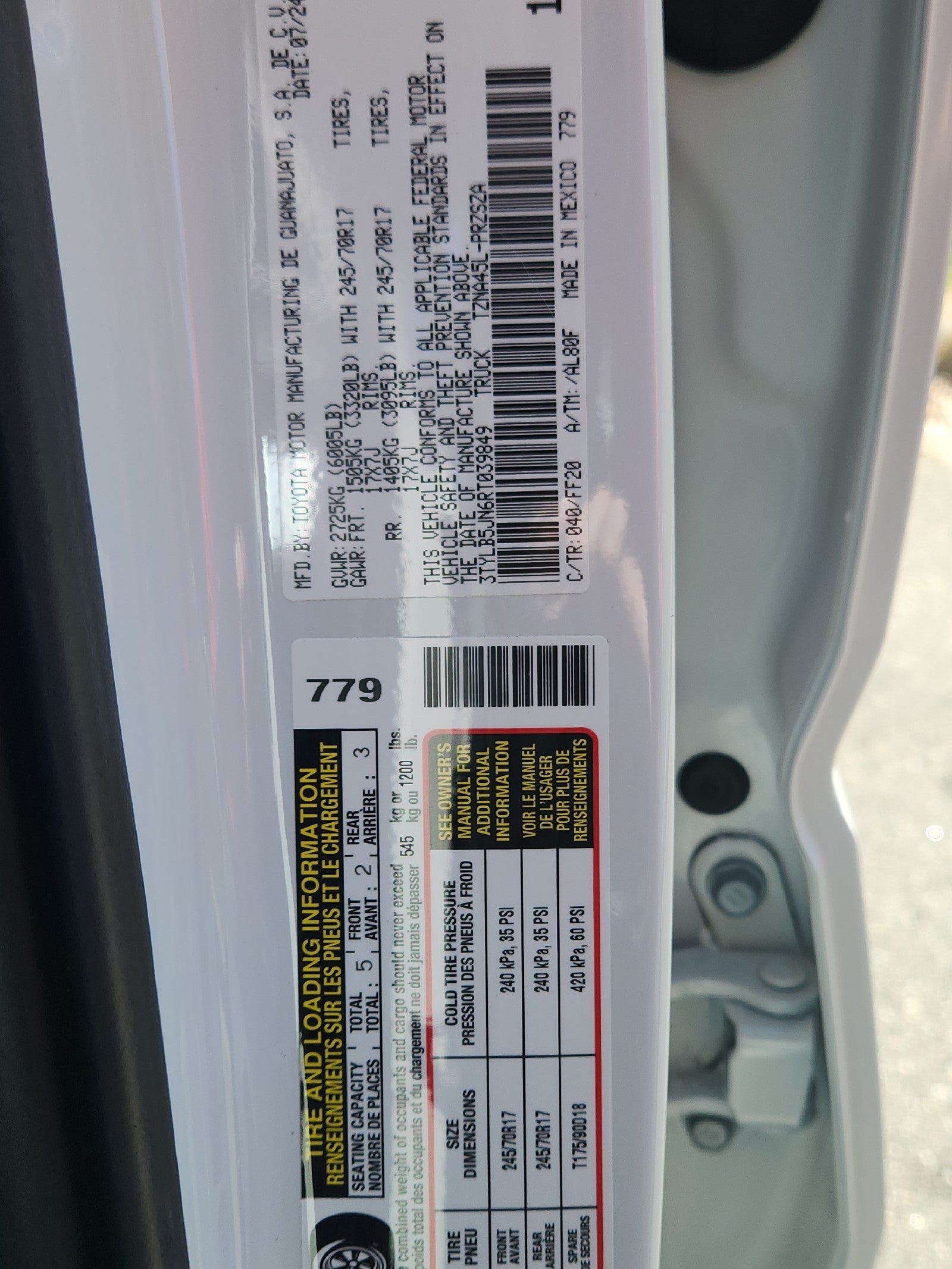 2024 Toyota Tacoma 4WD SR5