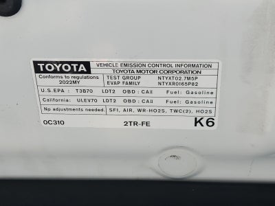 2022 Toyota Tacoma 2WD SR