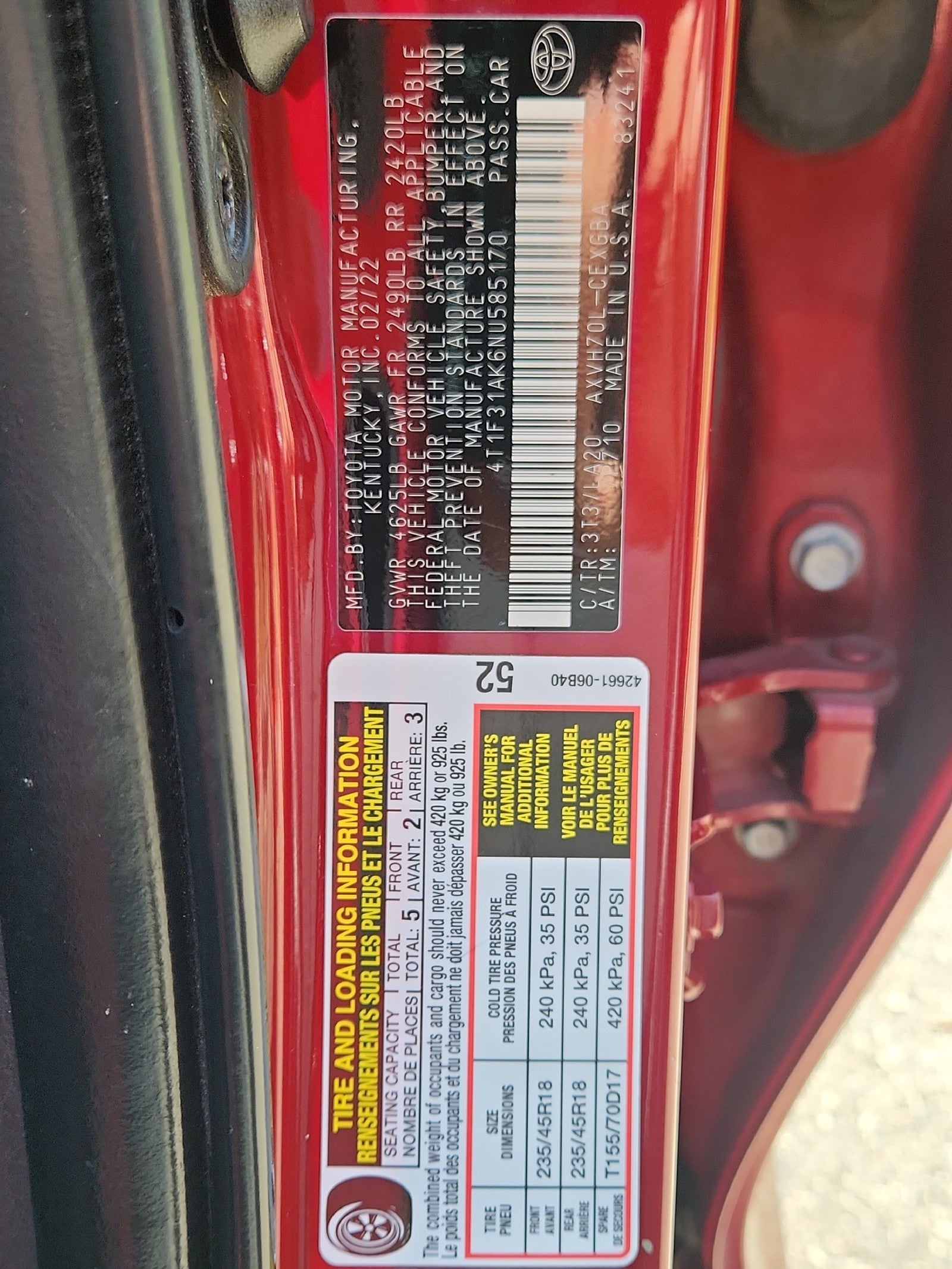 2022 Toyota Camry Hybrid XLE