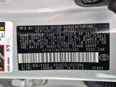 2022 Toyota Camry SE