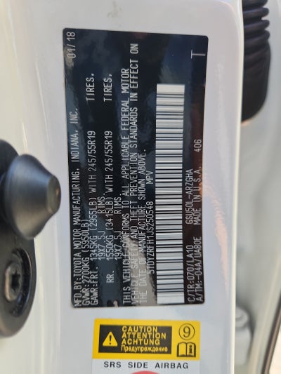 2018 Toyota Highlander Limited Platinum