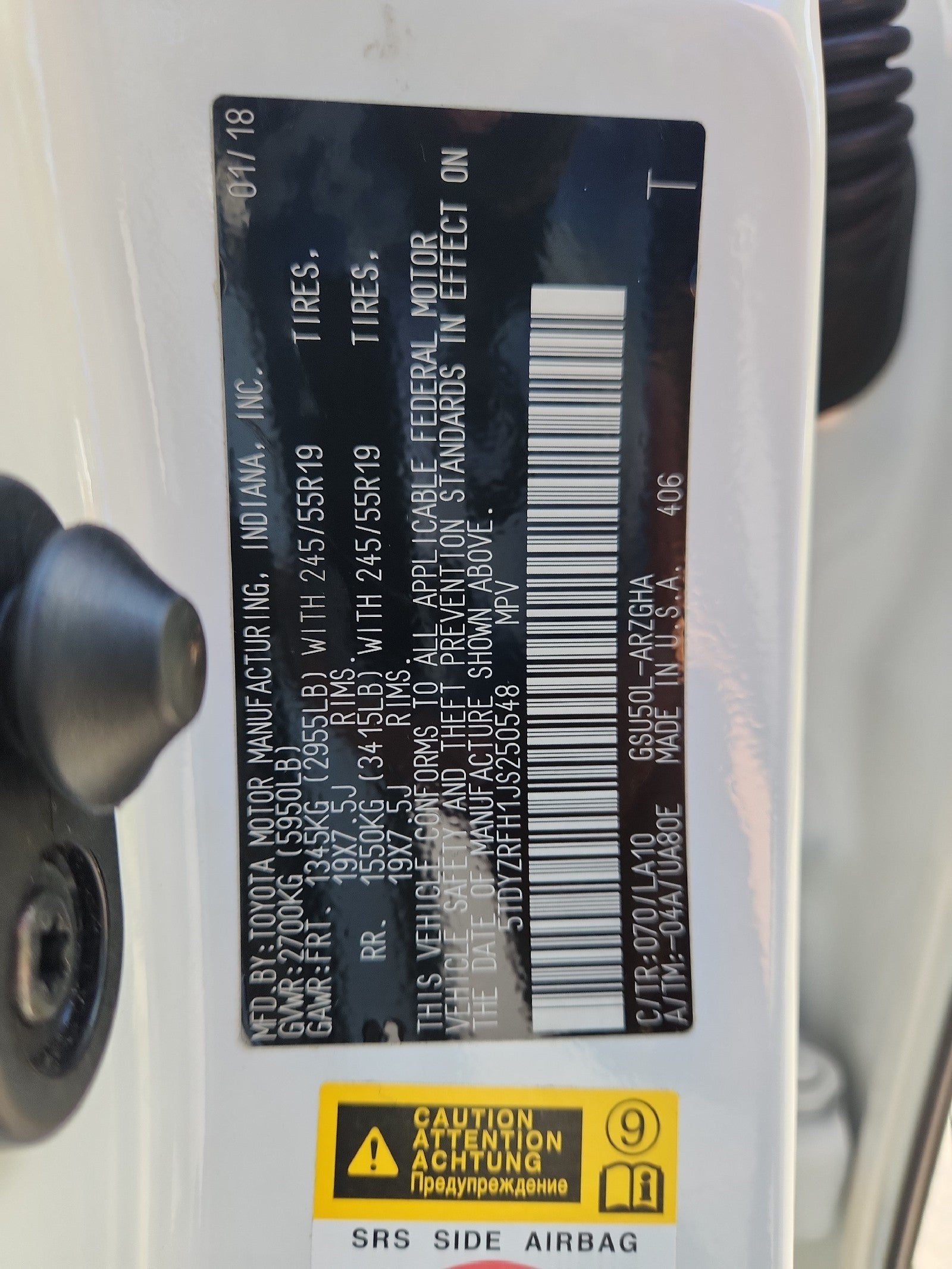 2018 Toyota Highlander Limited Platinum