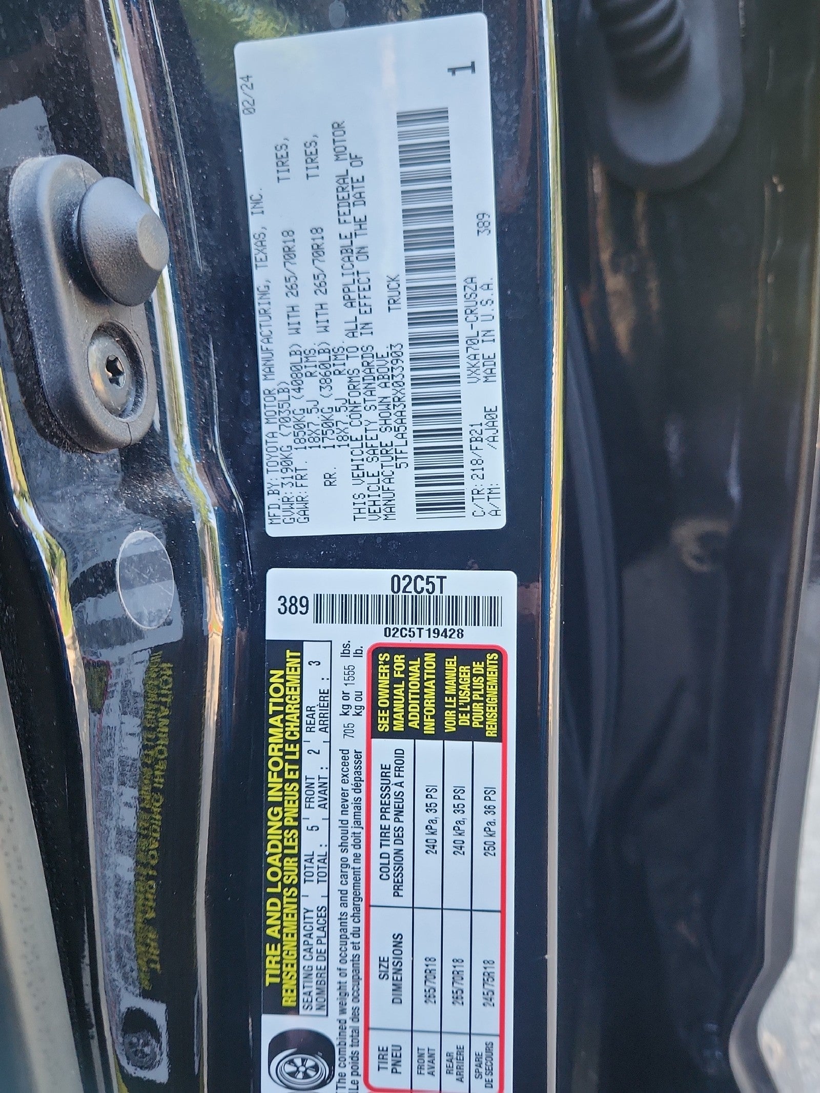 2024 Toyota Tundra 2WD SR5