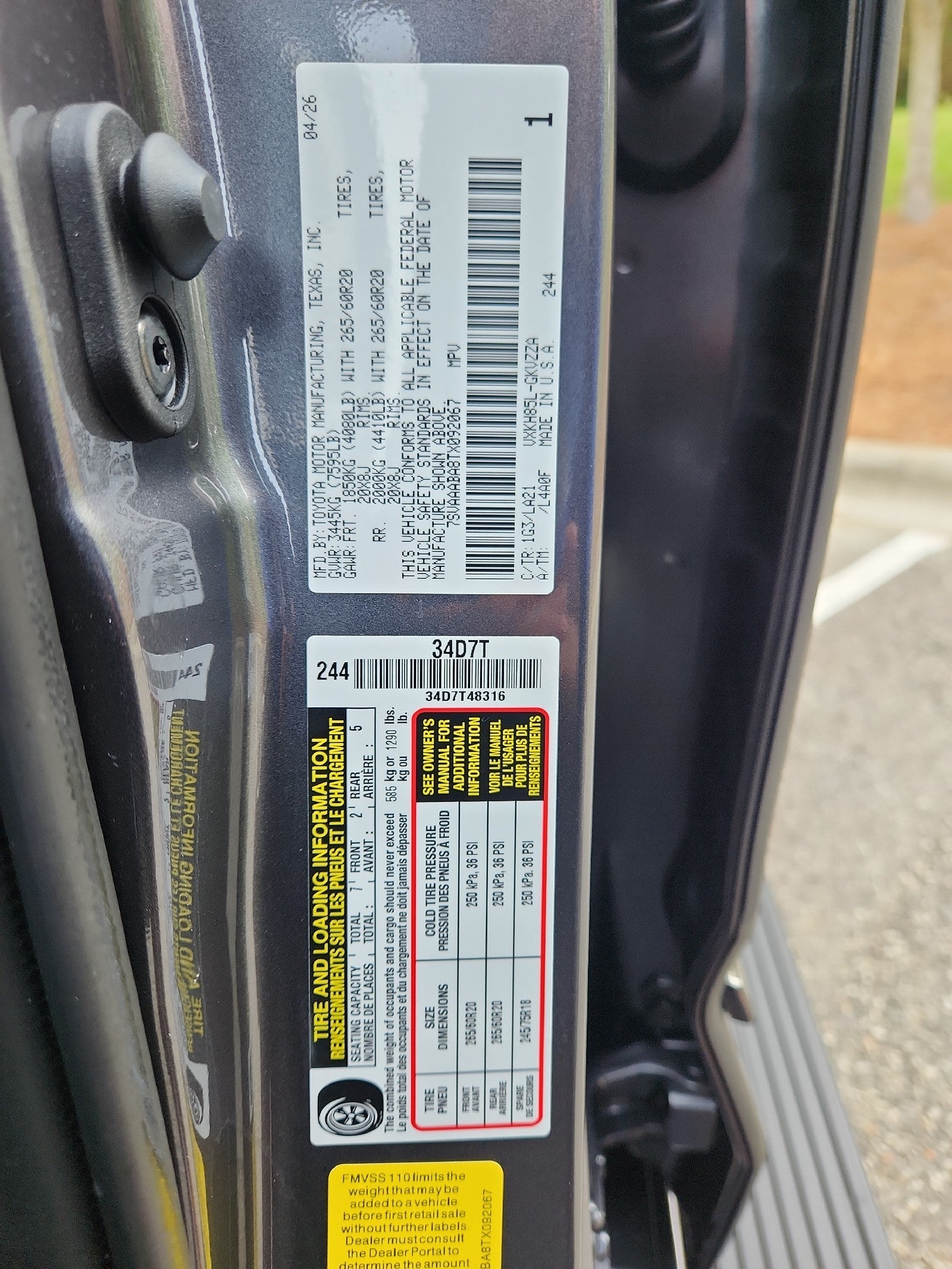 2026 Toyota Sequoia Platinum