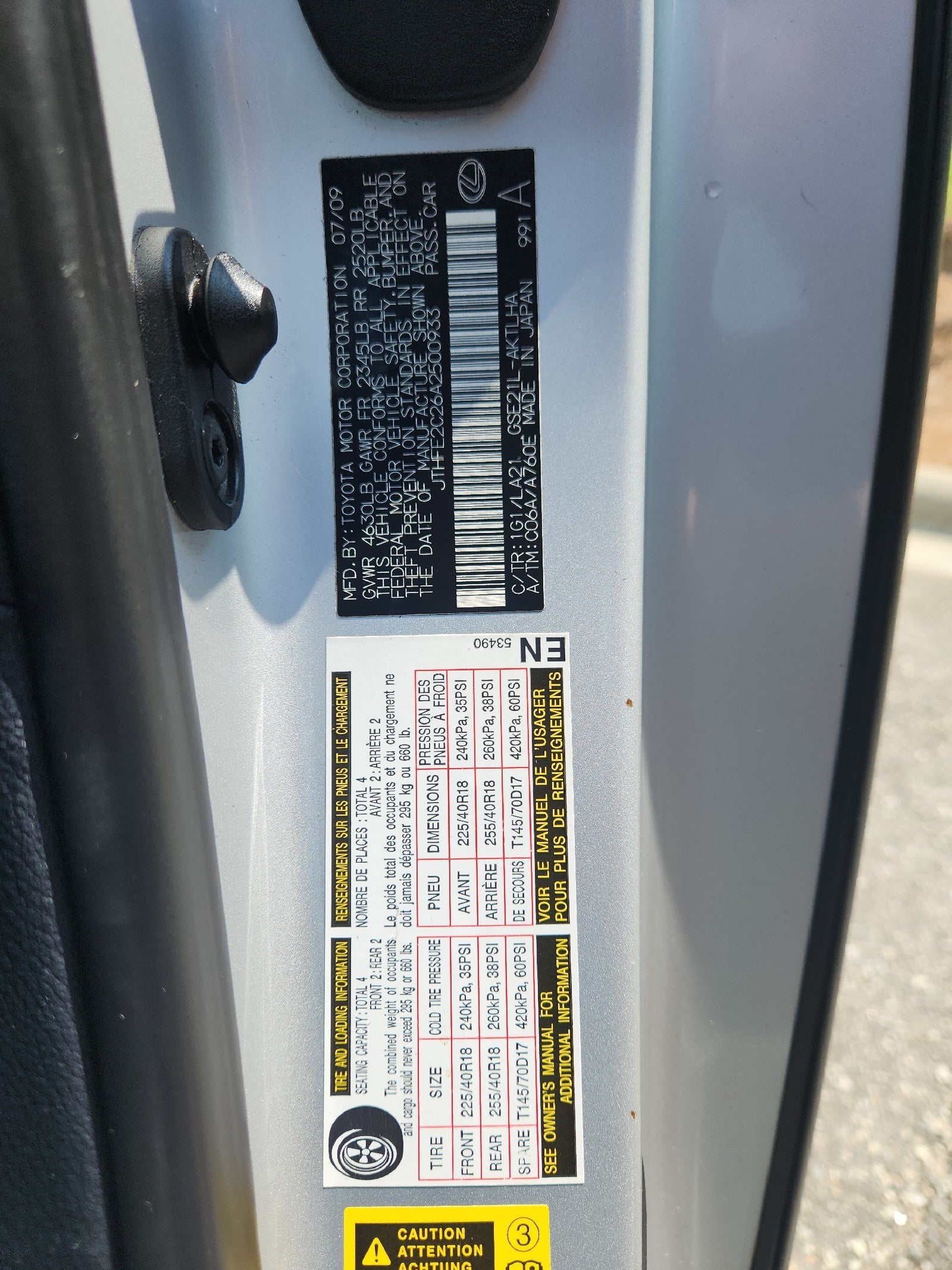 2010 Lexus IS 350C 2DR
