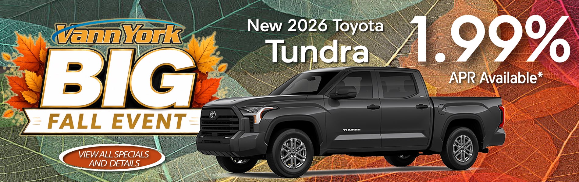 New 2026 Toyota Tundra Special