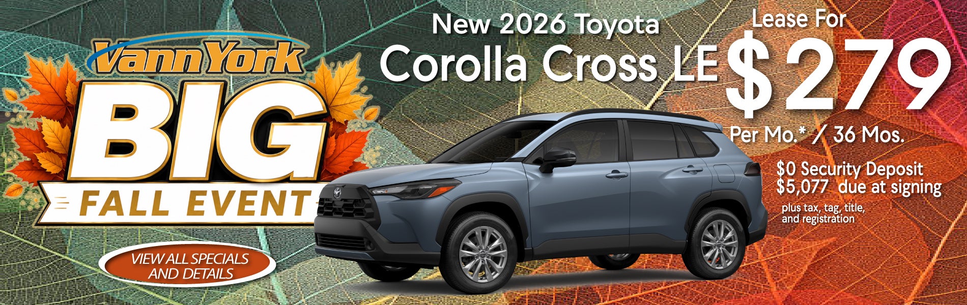 New 2026 Toyota Corolla Cross LE Special