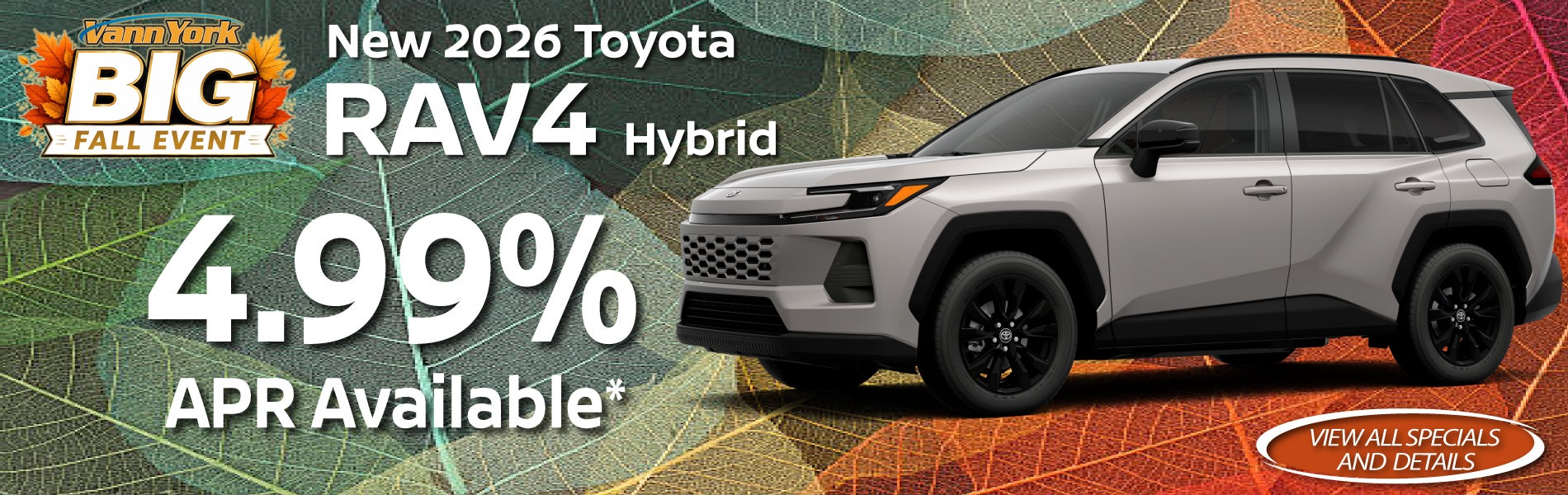New 2026 Toyota RAV4 Hybrid Special