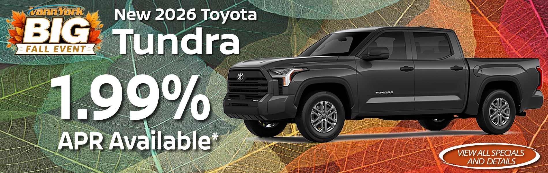 New 2026 Toyota Tundra Special