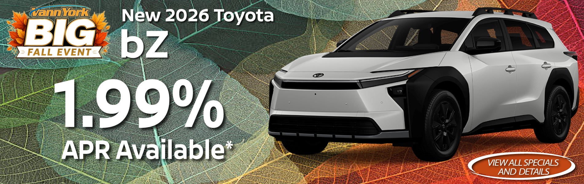 New 2026 Toyota bZ Special