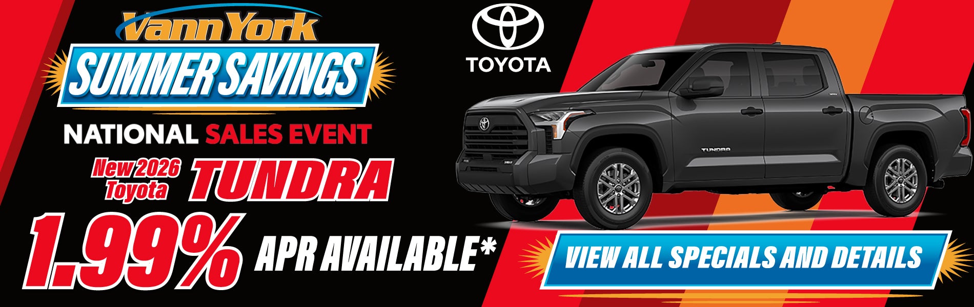 New 2026 Toyota Tundra Offer