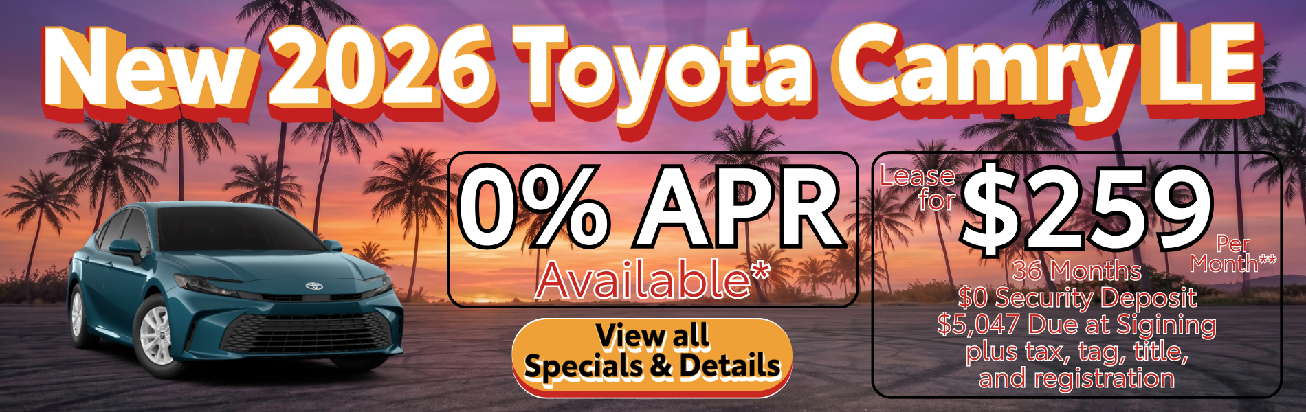 New 2026 Toyota Camry Offer