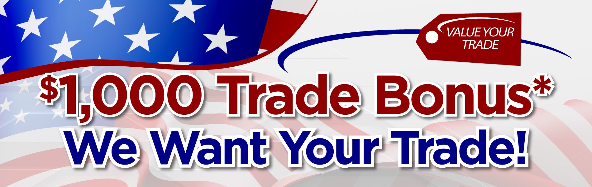 We want your trade