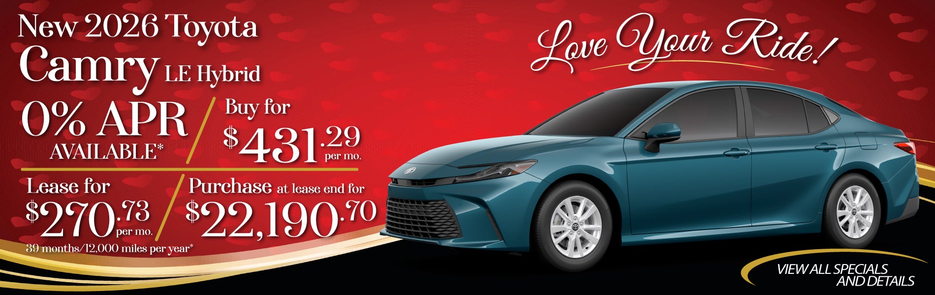 New 2026 Toyota Camry Offer