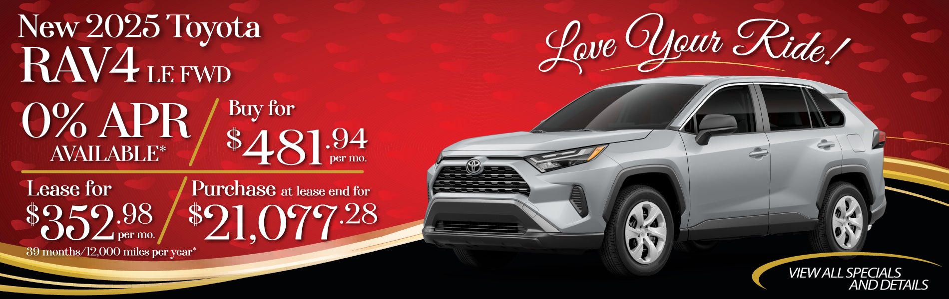 New 2025 Toyota RAV4 LE Offer