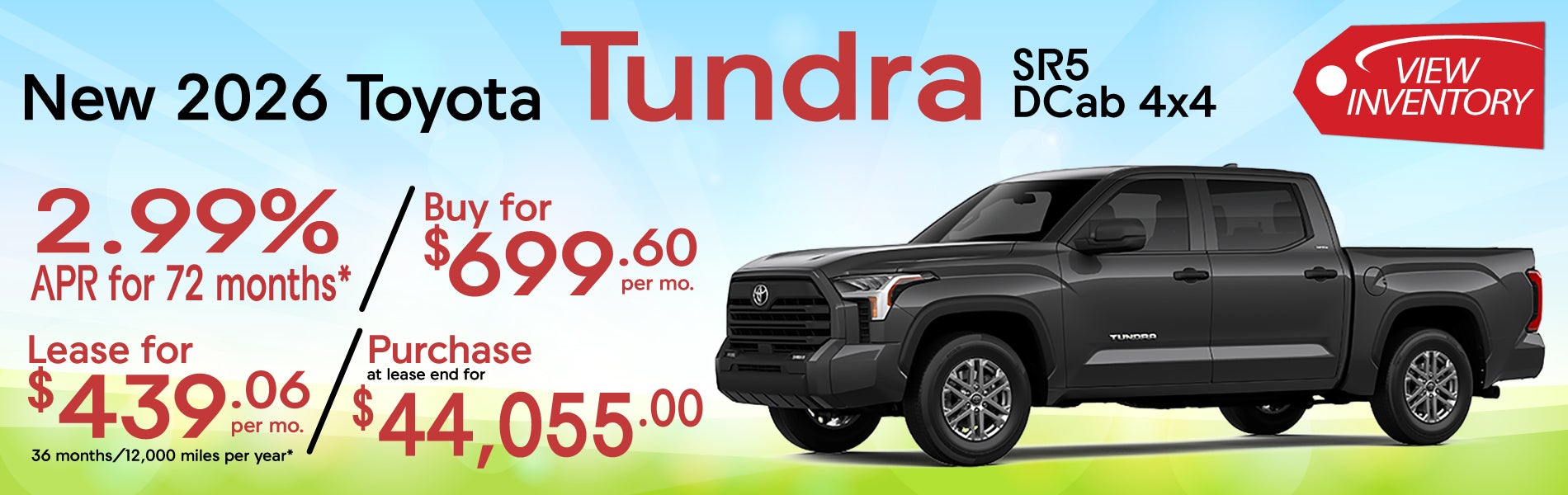 New 2026 Toyota Tundra