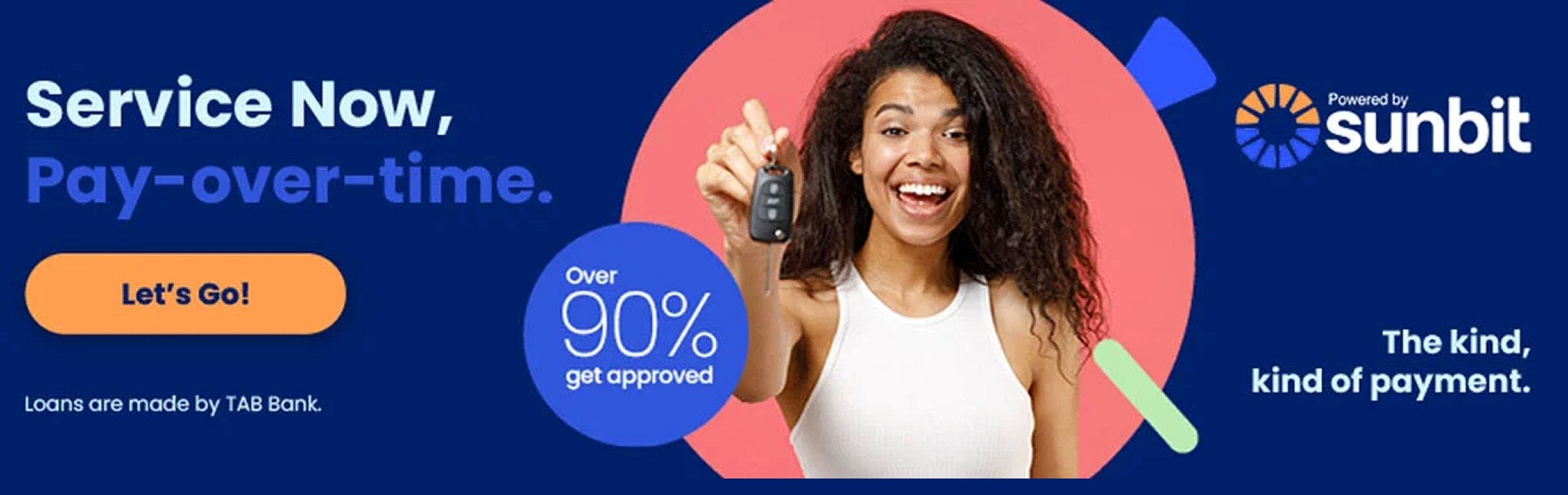 Service Now! Pay over time.